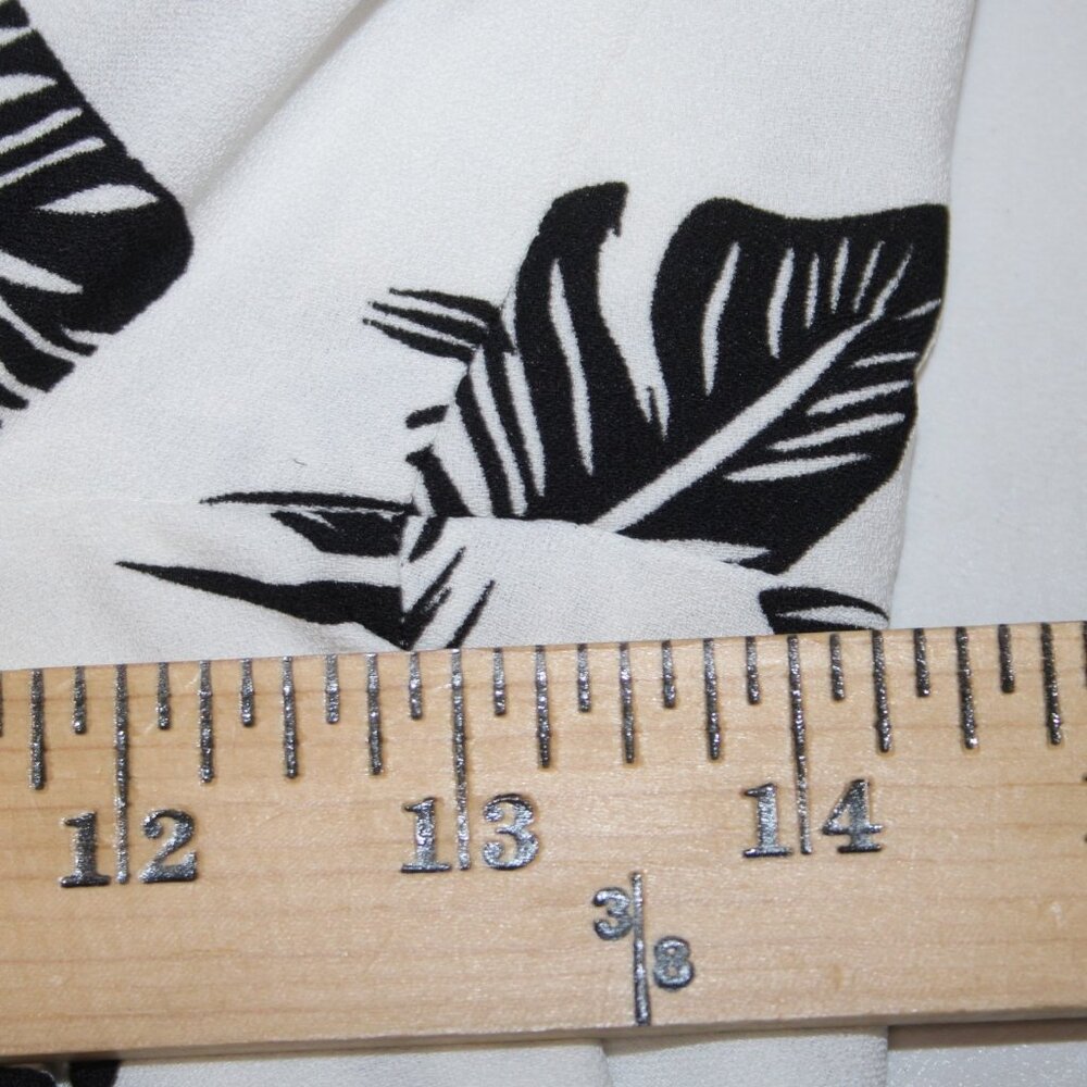 Jay Godfrey Jumpsuit Sz 6 White Black Printed Knot Front 100% Poly Jumpsuit - Picture 11 of 11